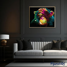Carica l'immagine nel visualizzatore di Gallery, Dipingere con i numeri - Scimmia Multicolore
