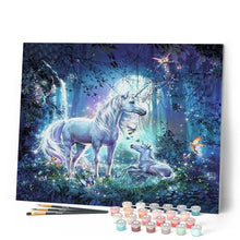 Carica l'immagine nel visualizzatore di Gallery, Dipingere con i numeri - Famiglia Di Unicorni Figured'Art