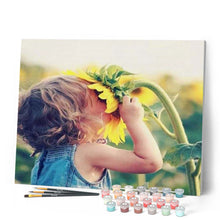 Carica l'immagine nel visualizzatore di Gallery, Dipingere con i numeri - Ragazza E Fiore Figured'Art
