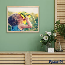 Carica l'immagine nel visualizzatore di Gallery, Dipingere con i numeri - Ragazza E Fiore