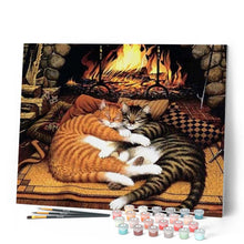 Carica l'immagine nel visualizzatore di Gallery, Dipingere con i numeri - Gatti Che Si Abbracciano Figured'Art