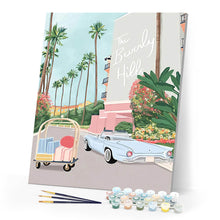 Carica l'immagine nel visualizzatore di Gallery, Dipingere con i numeri - Poster di viaggio a Beverly Hills Figured'Art