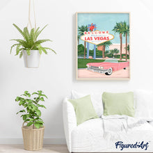 Carica l'immagine nel visualizzatore di Gallery, Dipingere con i numeri - Poster di viaggio Benvenuti a Las Vegas