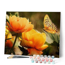 Carica l'immagine nel visualizzatore di Gallery, Dipingere con i numeri - Fiore Giallo E Farfalla Figured'Art