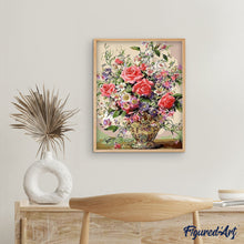 Carica l'immagine nel visualizzatore di Gallery, Dipingere con i numeri - Rose E Fiori