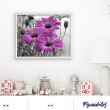 Carica l'immagine nel visualizzatore di Gallery, Dipingere con i numeri - Margherite Viola