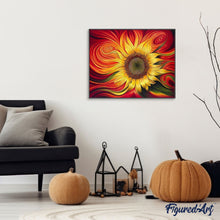 Carica l'immagine nel visualizzatore di Gallery, Dipingere con i numeri - Girasole Rosso