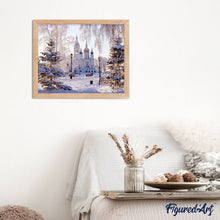 Carica l'immagine nel visualizzatore di Gallery, Dipingere con i numeri - Chiesa E Strada Innevata