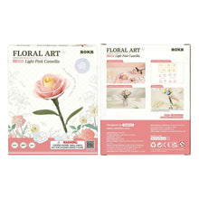 Carica l'immagine nel visualizzatore di Gallery, Puzzle 3D - Camelia rosa chiaro