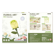 Carica l'immagine nel visualizzatore di Gallery, Puzzle 3D - Rosa verde