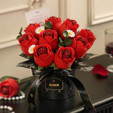 Carica l'immagine nel visualizzatore di Gallery, Puzzle 3D - Bouquet di rose rosse Figured'Art