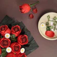 Carica l'immagine nel visualizzatore di Gallery, Puzzle 3D - Bouquet di rose rosse