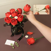 Carica l'immagine nel visualizzatore di Gallery, Puzzle 3D - Bouquet di rose rosse