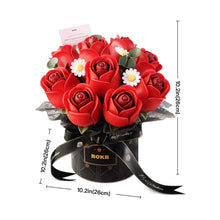 Carica l'immagine nel visualizzatore di Gallery, Puzzle 3D - Bouquet di rose rosse