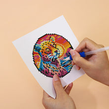 Carica l&#39;immagine nel visualizzatore di Gallery, Mini Set Diamond Painting 15x20cm (4 pezzi) - Animali Tropicali e Tramonto