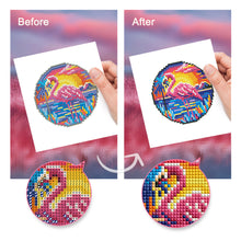 Carica l&#39;immagine nel visualizzatore di Gallery, Mini Set Diamond Painting 15x20cm (4 pezzi) - Animali Tropicali e Tramonto