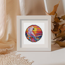 Carica l&#39;immagine nel visualizzatore di Gallery, Mini Set Diamond Painting 15x20cm (4 pezzi) - Animali Tropicali e Tramonto