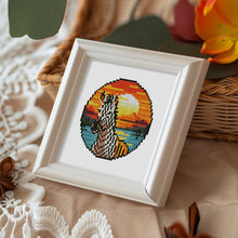 Carica l&#39;immagine nel visualizzatore di Gallery, Mini Set Diamond Painting 15x20cm (4 pezzi) - Animali Tropicali e Tramonto
