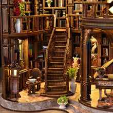 Carica l'immagine nel visualizzatore di Gallery, Casa in Miniatura 3D - Sala dei Libri da Sogno