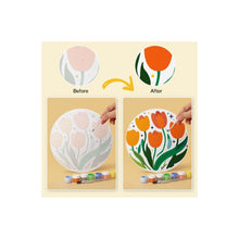Carica l'immagine nel visualizzatore di Gallery, Mini Set Dipingere con i Numeri - Dischi di Ø20cm (6 pezzi) - Collezione Fiorita