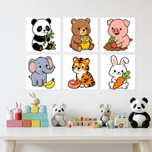 Carica l'immagine nel visualizzatore di Gallery, Mini Set Dipingere con i Numeri 20x20cm (6 pezzi) - Teneri e Affamati