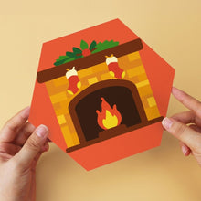 Carica l'immagine nel visualizzatore di Gallery, Mini Set Dipingere con i Numeri - Esagoni (6 pezzi) - Set Festivo 1