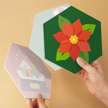 Carica l'immagine nel visualizzatore di Gallery, Mini Set Dipingere con i Numeri - Esagoni (6 pezzi) - Set Festivo 1