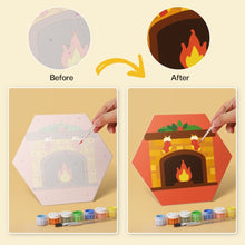 Carica l'immagine nel visualizzatore di Gallery, Mini Set Dipingere con i Numeri - Esagoni (6 pezzi) - Set Festivo 1