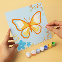 Carica l'immagine nel visualizzatore di Gallery, Mini Set Dipingere con i Numeri 20x20cm (6 pezzi) - Farfalle Pastello