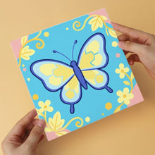Carica l'immagine nel visualizzatore di Gallery, Mini Set Dipingere con i Numeri 20x20cm (6 pezzi) - Farfalle Pastello