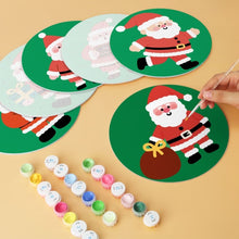 Carica l'immagine nel visualizzatore di Gallery, Mini Set Dipingere con i Numeri - Dischi di Ø20cm (6 pezzi) - Babbo Natale