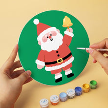 Carica l'immagine nel visualizzatore di Gallery, Mini Set Dipingere con i Numeri - Dischi di Ø20cm (6 pezzi) - Babbo Natale
