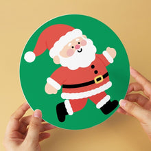 Carica l'immagine nel visualizzatore di Gallery, Mini Set Dipingere con i Numeri - Dischi di Ø20cm (6 pezzi) - Babbo Natale