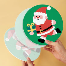 Carica l'immagine nel visualizzatore di Gallery, Mini Set Dipingere con i Numeri - Dischi di Ø20cm (6 pezzi) - Babbo Natale