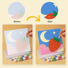 Carica l'immagine nel visualizzatore di Gallery, Mini Set Dipingere con i Numeri 20x20cm (6 pezzi) - Frutta e Cieli Pop