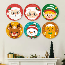 Carica l'immagine nel visualizzatore di Gallery, Mini Set Dipingere con i Numeri - Dischi di Ø20cm (6 pezzi) - Set Festivo 2
