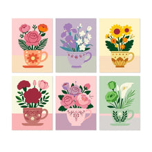 Carica l'immagine nel visualizzatore di Gallery, Mini Set Dipingere con i Numeri 15x20cm (6 pezzi) - Tazze di Petali Figured'Art