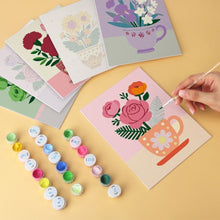 Carica l'immagine nel visualizzatore di Gallery, Mini Set Dipingere con i Numeri 15x20cm (6 pezzi) - Tazze di Petali
