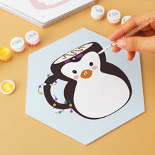 Carica l'immagine nel visualizzatore di Gallery, Mini Set Dipingere con i Numeri - Esagoni (6 pezzi) - Tazze Invernali