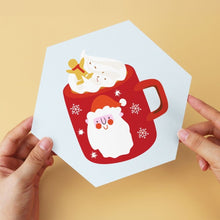 Carica l'immagine nel visualizzatore di Gallery, Mini Set Dipingere con i Numeri - Esagoni (6 pezzi) - Tazze Invernali