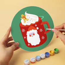 Carica l'immagine nel visualizzatore di Gallery, Mini Set Dipingere con i Numeri - Dischi di Ø20cm (6 pezzi) - Tazze di Natale