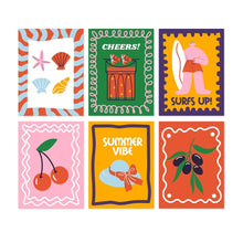 Carica l'immagine nel visualizzatore di Gallery, Mini Set Dipingere con i Numeri 15x20cm (6 pezzi) - Summer Vibes 1 Figured'Art