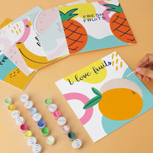 Carica l'immagine nel visualizzatore di Gallery, Mini Set Dipingere con i Numeri 20x20cm (6 pezzi) - Fresh Fruits