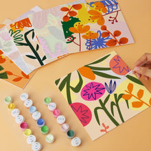 Carica l'immagine nel visualizzatore di Gallery, Mini Set Dipingere con i Numeri 20x20cm (6 pezzi) - Giardino Astratto