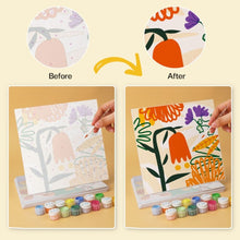 Carica l'immagine nel visualizzatore di Gallery, Mini Set Dipingere con i Numeri 20x20cm (6 pezzi) - Giardino Astratto
