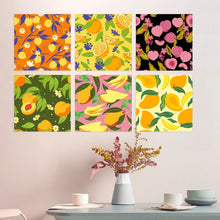 Carica l'immagine nel visualizzatore di Gallery, Mini Set Dipingere con i Numeri 20x20cm (6 pezzi) - Pattern di Frutta