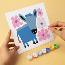 Carica l'immagine nel visualizzatore di Gallery, Mini Set Dipingere con i Numeri 20x20cm (6 pezzi) - Dipinti di animali 1