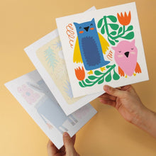 Carica l'immagine nel visualizzatore di Gallery, Mini Set Dipingere con i Numeri 20x20cm (6 pezzi) - Dipinti di animali 1