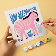 Carica l'immagine nel visualizzatore di Gallery, Mini Set Dipingere con i Numeri 20x20cm (6 pezzi) - Dipinti di animali 2