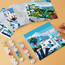 Carica l'immagine nel visualizzatore di Gallery, Mini Set Dipingere con i Numeri 20x20cm (6 pezzi) - Pennellate Mediterranee